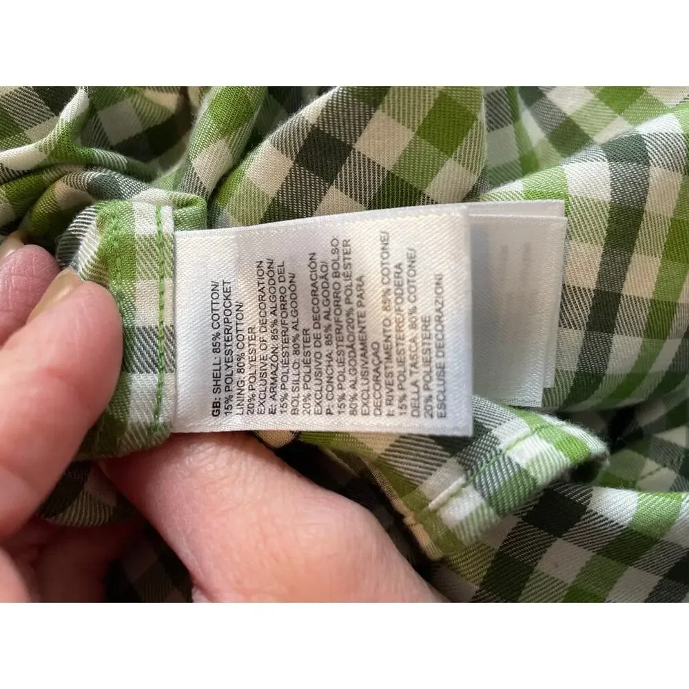 The North Face Mens Button Up‎ Shirt Plaid Short Sleeve Casual Gorpcore Size M